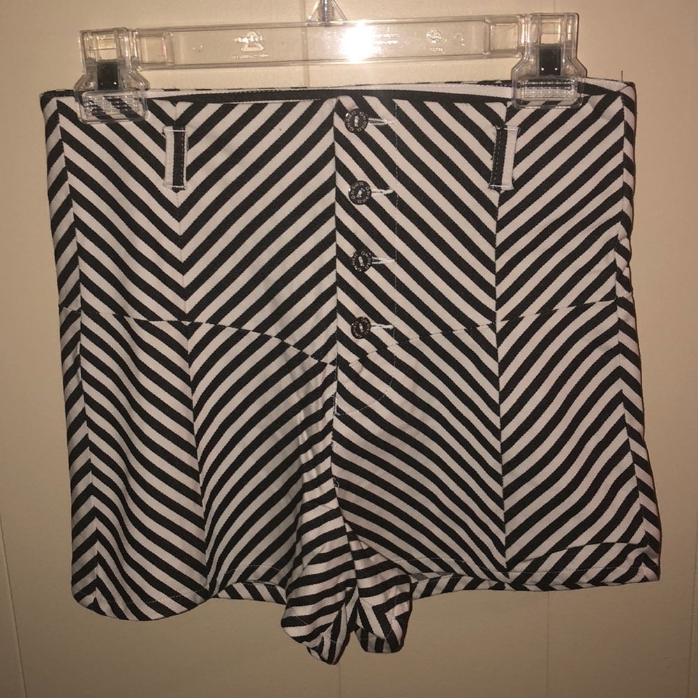 G by Guess Black and White Shorts
